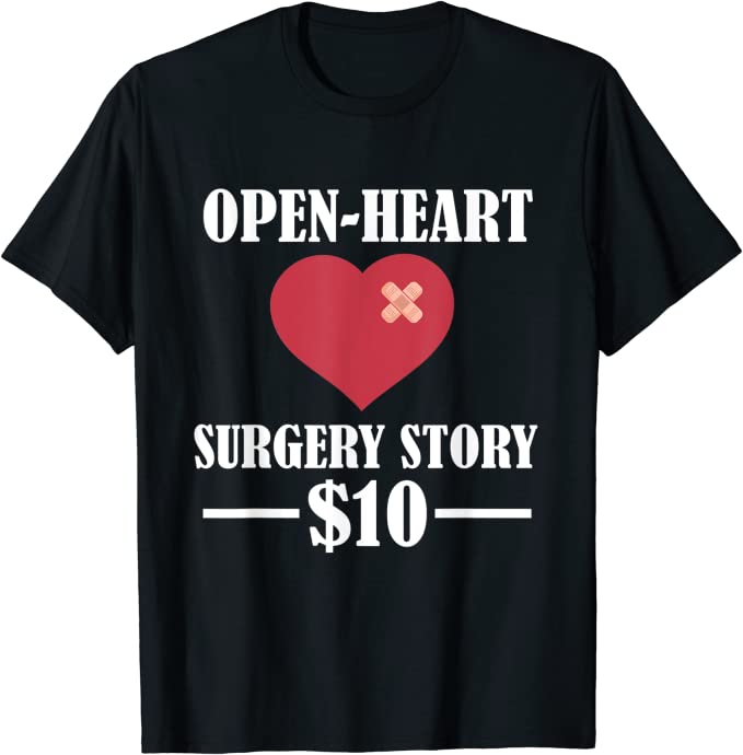 Amazon.com: Open Heart Surgery Recovery Story Bypass Surgery Gag Gift T ...