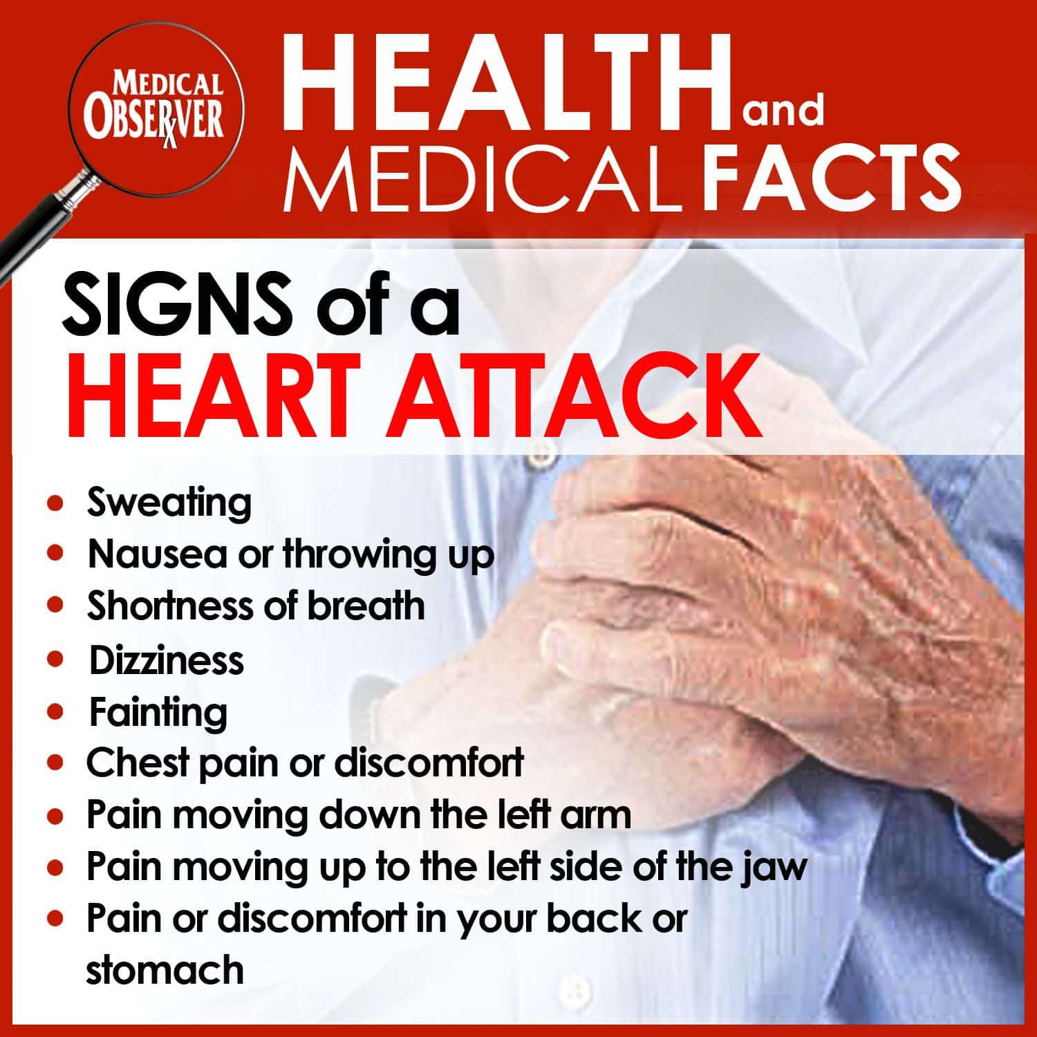 Are You Aware of These Symptoms of Heart Attack? Stay safe and live ...