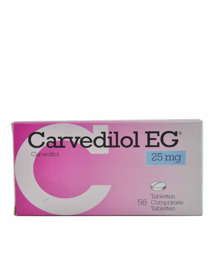 Carvedilol EG 25 mg 56 Tablets  Kasha