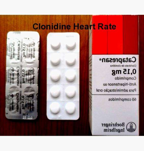 Does clonidine affect heart rate $55