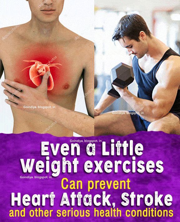 Even a Little Weight exercises can Prevent a Heart Attack, Stroke ...