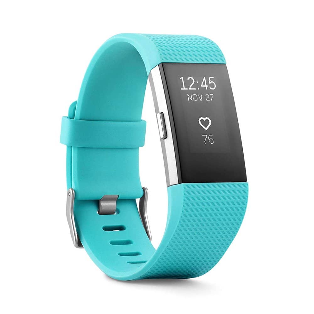Fitbit FB407STES Charge 2 Heart Rate + Fitness Wristband, Small ...
