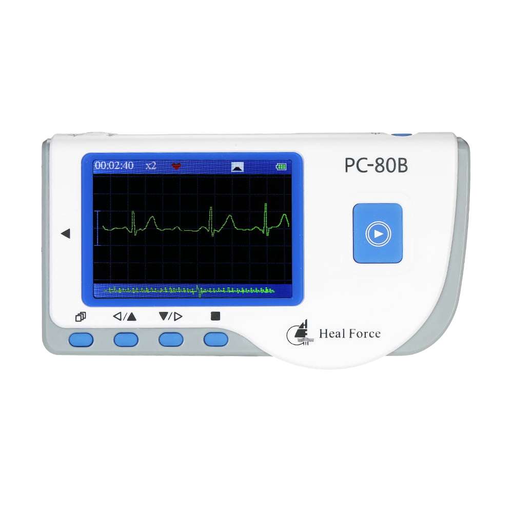 Force Portable ECG EKG Monitor Machine Heart Rate Monitor with USB ...