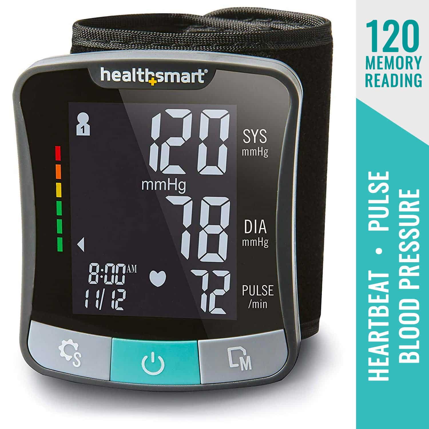HealthSmart Premium Digital Talking Wrist Heart Rate/Blood Pressure ...