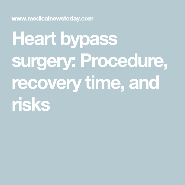 Heart bypass surgery: Procedure, recovery time, and risks in 2020 ...