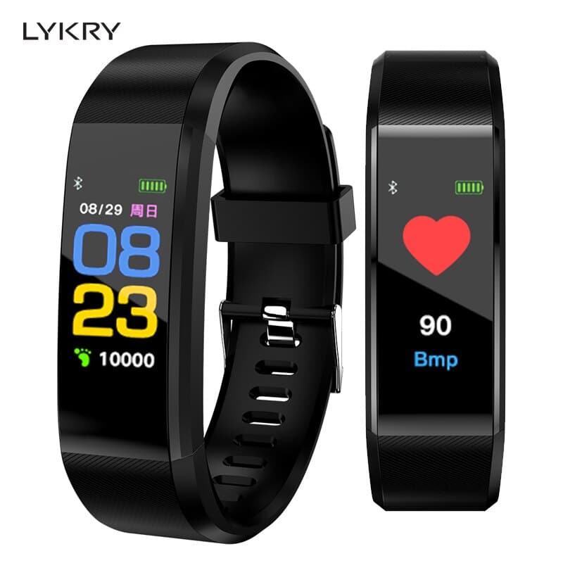 LYKRY Heart Rate 115 Plus Smart Band Fitness Tracker Waterproof Blood ...