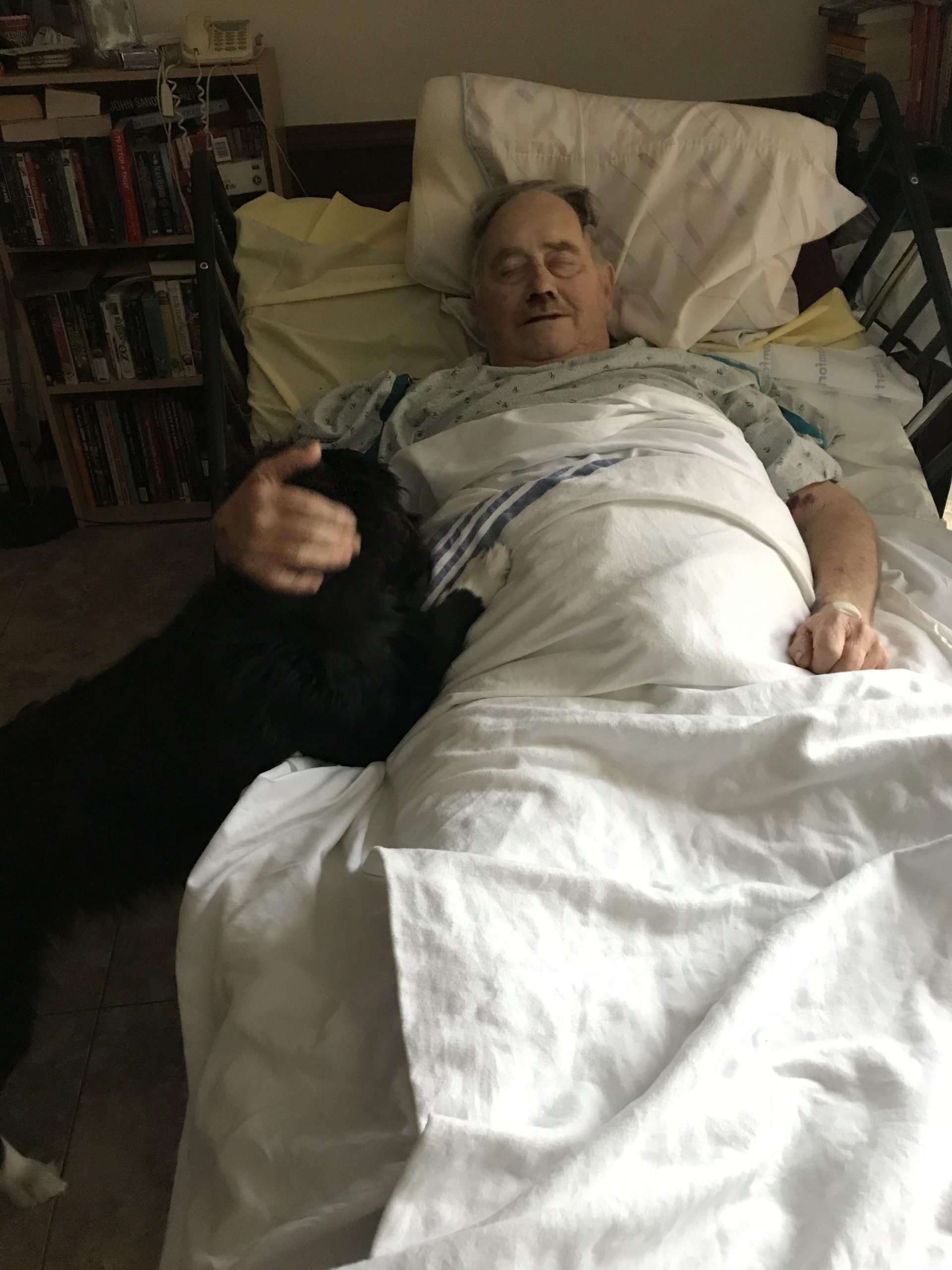 My Papa a couple days before he died, last image of him ...