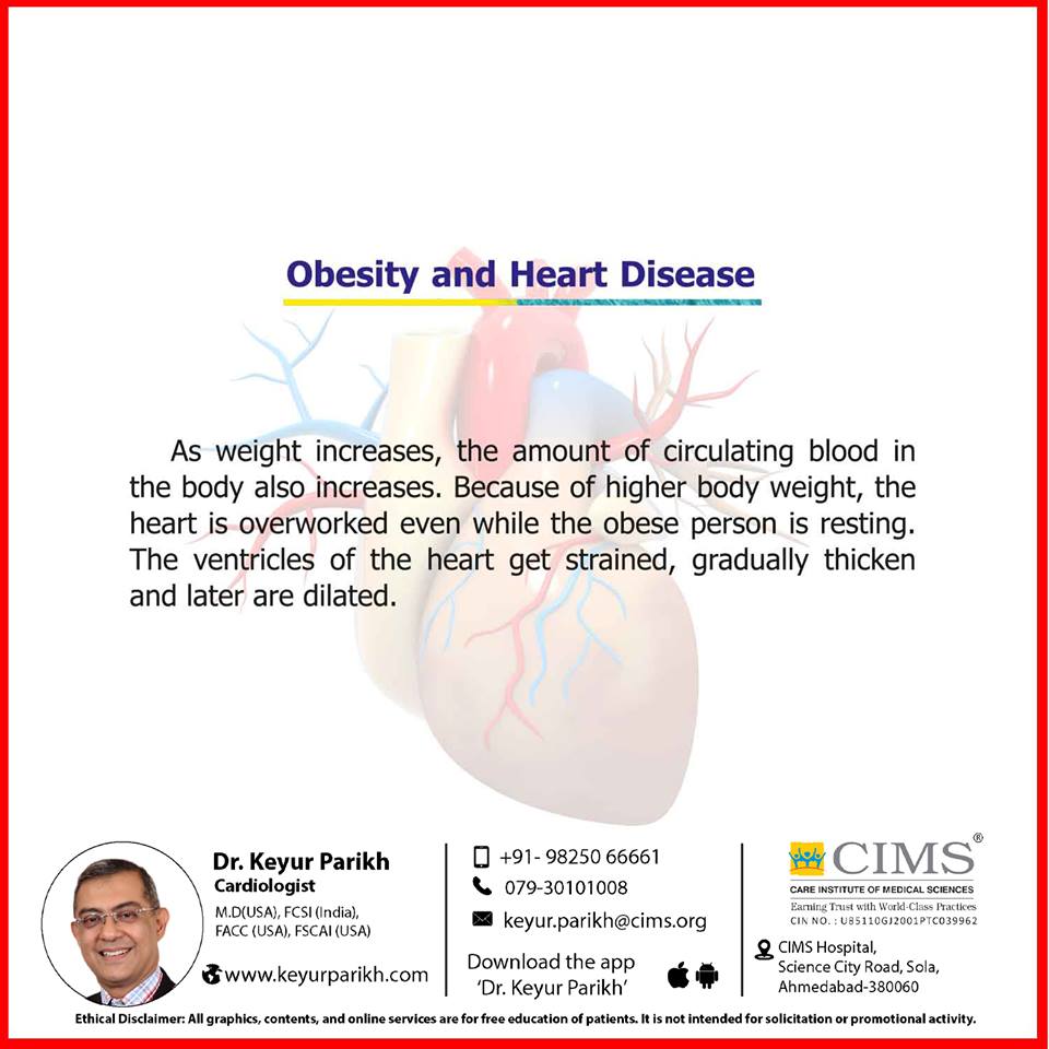 Obesity and heart disease.