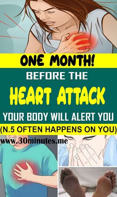 One Month Before A Heart Attack, Your Body Will Alert You ...