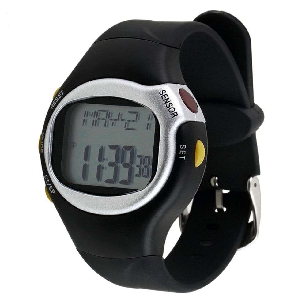 Pulse Heart Rate Monitor Wrist Watch Calories Counter Sports Fitness ...