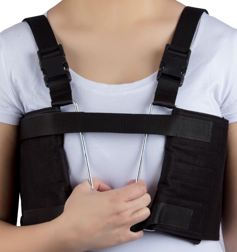 Rib and Chest Support Brace with Steel Frame Grips for Post Open Heart ...