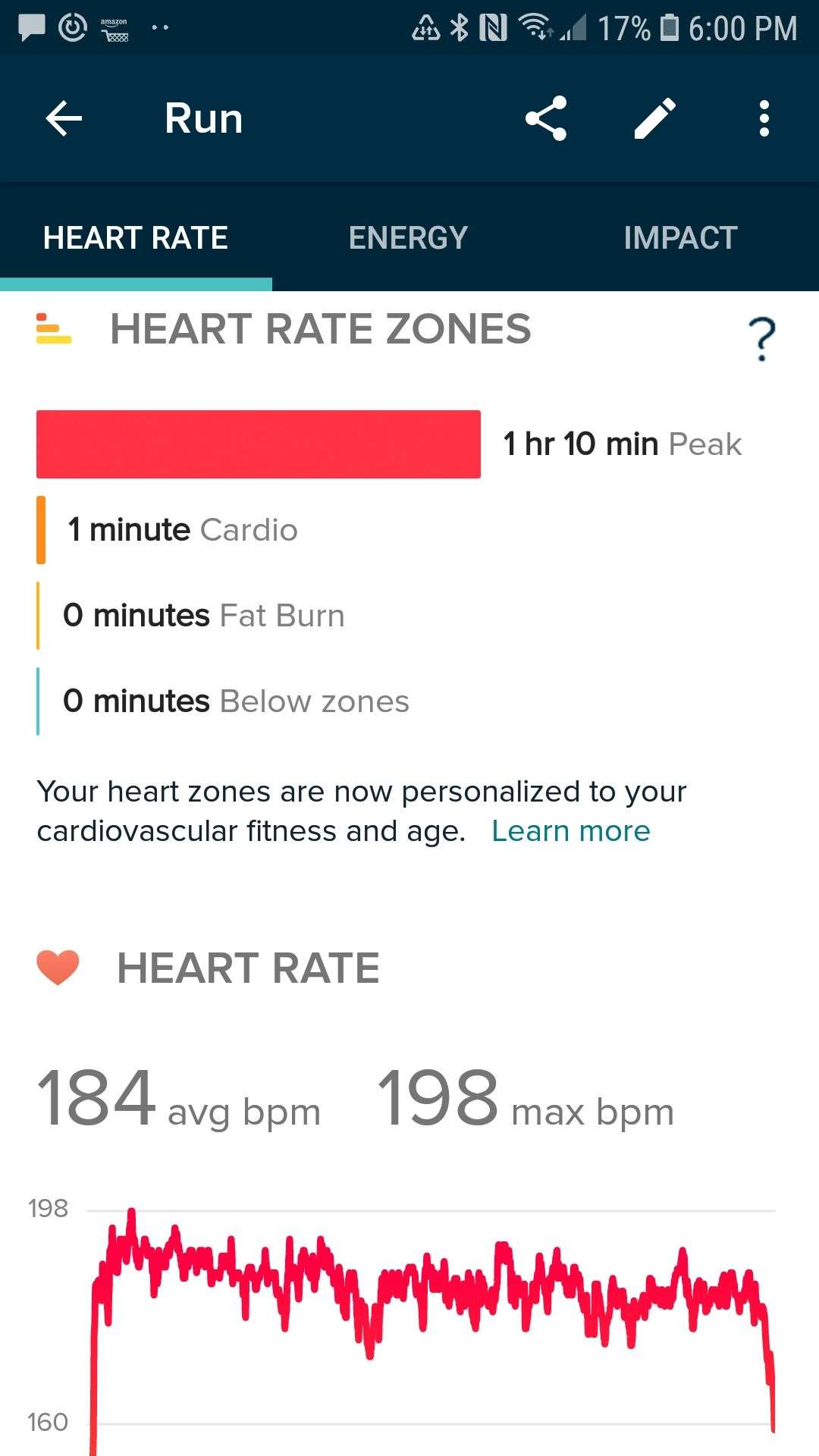 Solved: Staying in peak heart rate zone whilst running ...