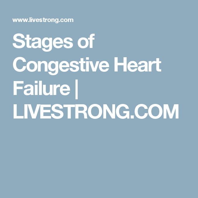 Stages of Congestive Heart Failure
