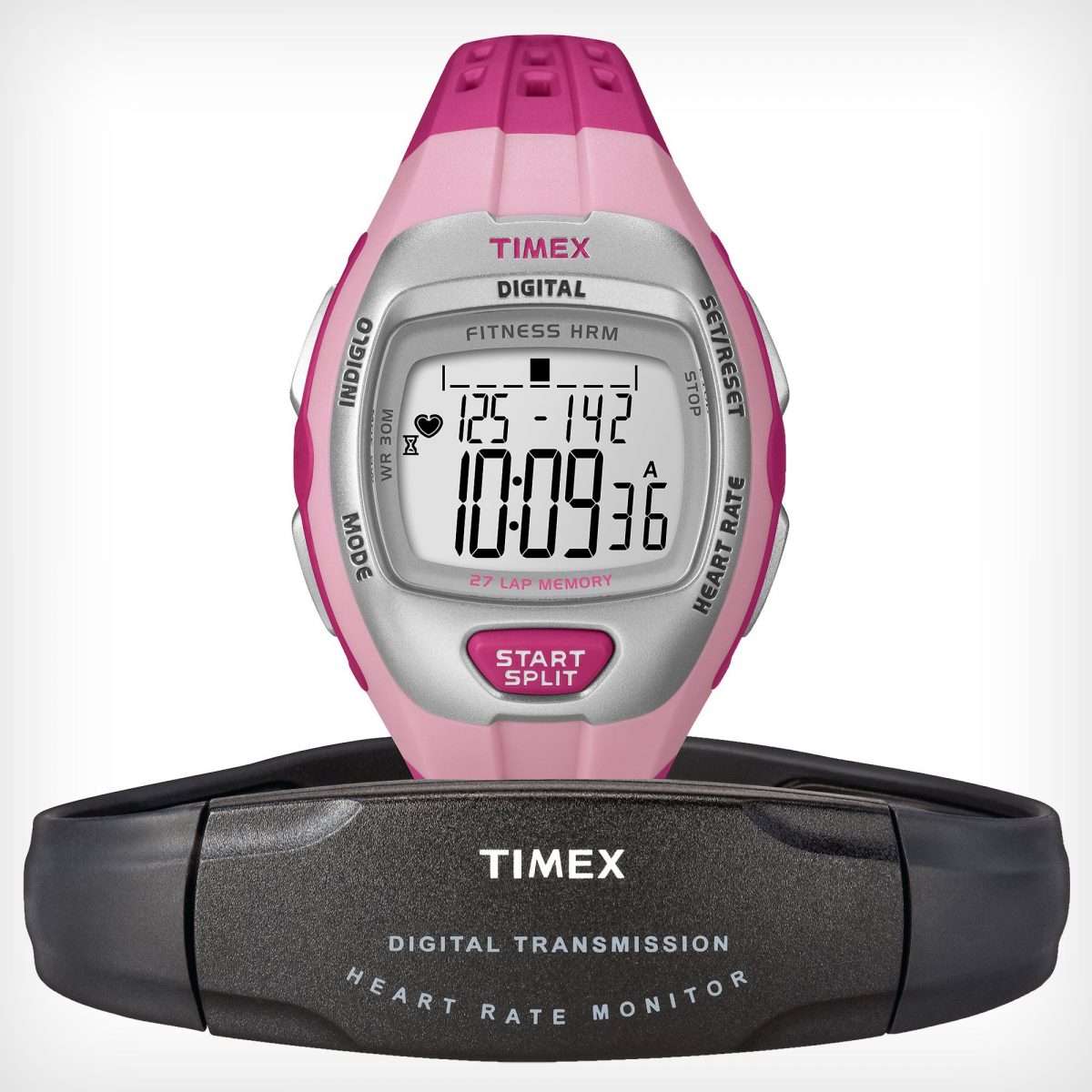 The Timex Zone Trainer Heart Rate Watch, with Graphic Heart Rate Zone ...
