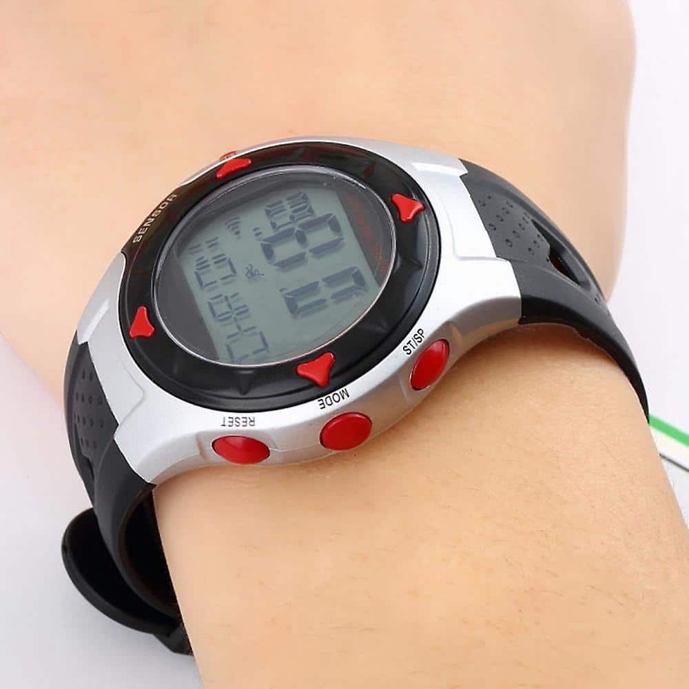 Waterproof Pulse Heart Rate Monitor Stop Watch Calories Counter Sports ...