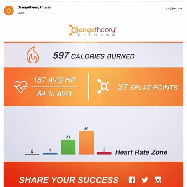 Working on my fitness! #OrangeTheory